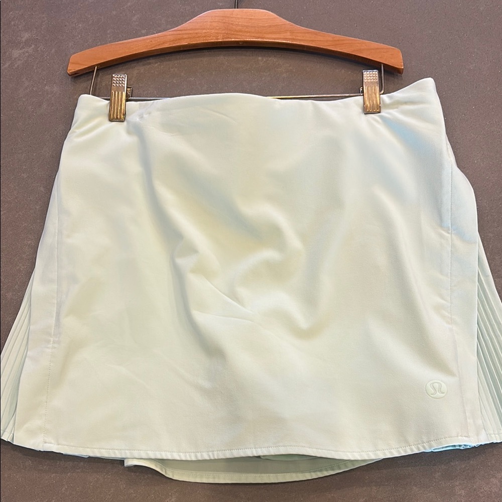 lululemon athletica mint green tennis Skirt